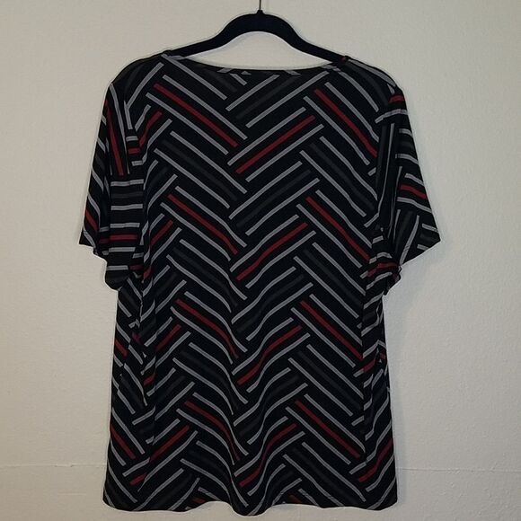 LA Mode short sleeve blouse size 40 - Picture 3 of 4